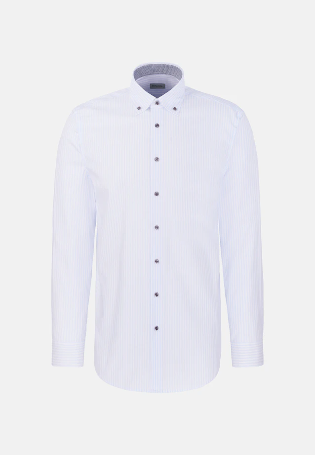 Slim Business Hemd Gestreift in Hellblau |  Seidensticker Onlineshop