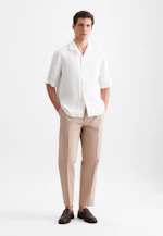 Regular Resort shirt Uni in Weiß |  Seidensticker Onlineshop