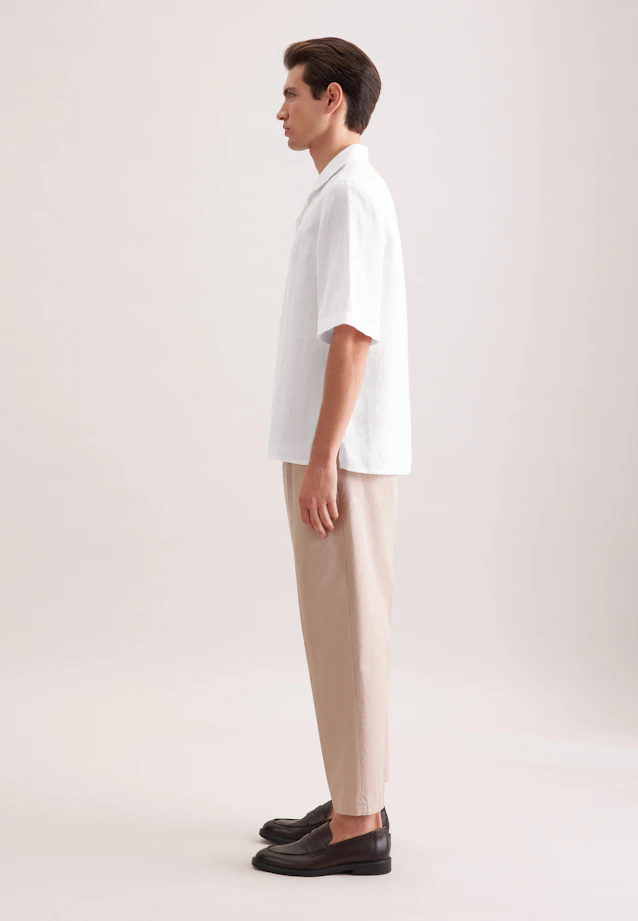 Regular Resort Hemd Uni in Weiß |  Seidensticker Onlineshop