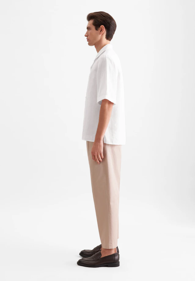 Regular Resort Hemd Uni in Weiß |  Seidensticker Onlineshop