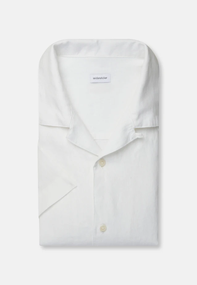 Regular Resort Hemd Uni in Weiß |  Seidensticker Onlineshop