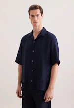 Regular Resort Hemd Uni in Dunkelblau |  Seidensticker Onlineshop
