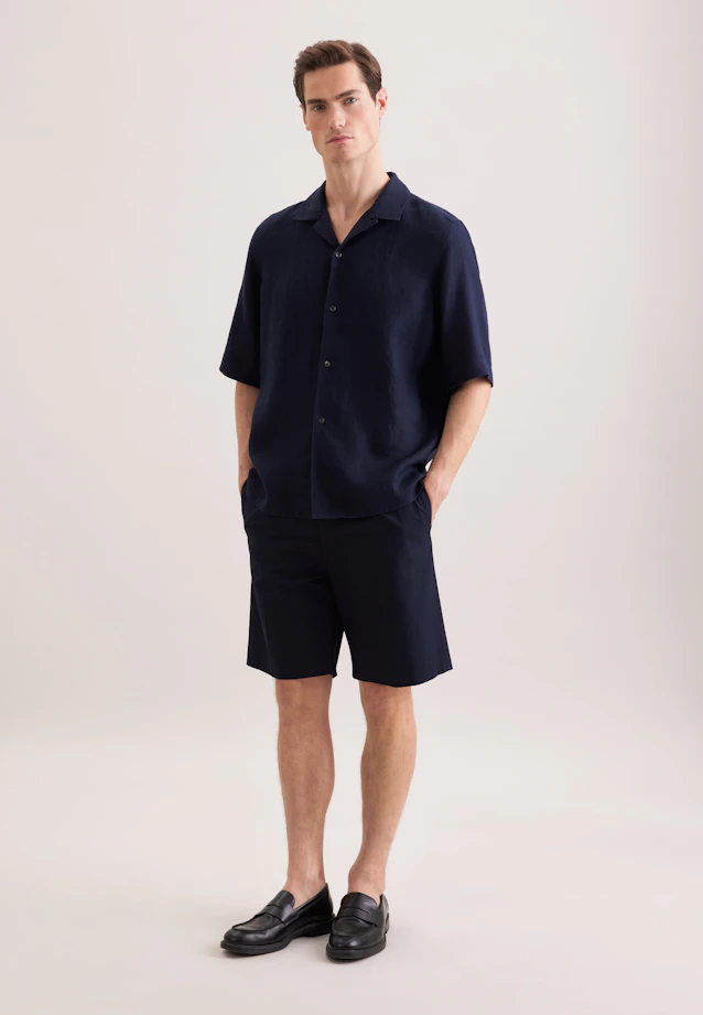 Regular Resort Hemd Uni in Dunkelblau |  Seidensticker Onlineshop