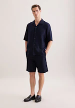 Regular Resort Hemd Uni in Dunkelblau |  Seidensticker Onlineshop