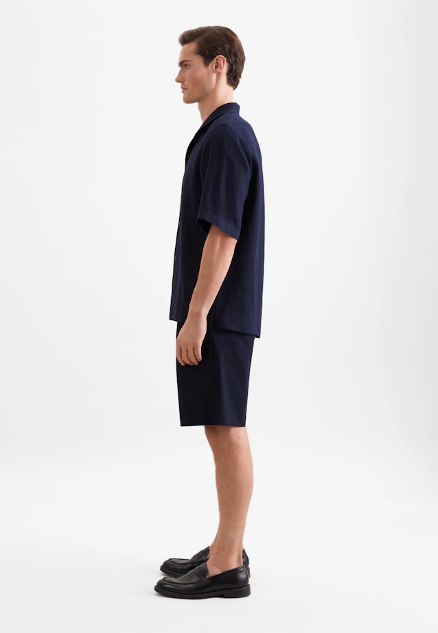 Regular Resort shirt Uni in Dunkelblau |  Seidensticker Onlineshop