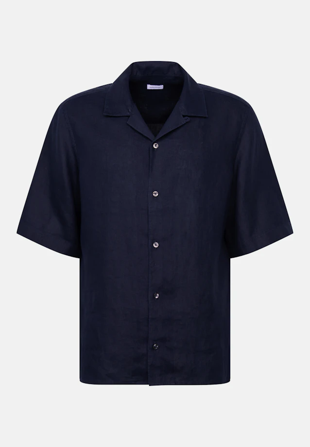 Regular Resort Hemd Uni in Dunkelblau |  Seidensticker Onlineshop