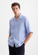 Regular Resort Hemd Uni in Mittelblau |  Seidensticker Onlineshop