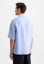 Regular Resort Hemd Uni in Mittelblau |  Seidensticker Onlineshop