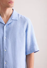 Regular Resort Hemd Uni in Mittelblau |  Seidensticker Onlineshop