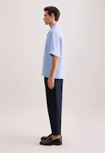 Regular Resort Hemd Uni in Mittelblau |  Seidensticker Onlineshop
