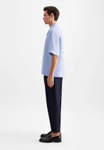 Regular Resort shirt Uni in Mittelblau |  Seidensticker Onlineshop