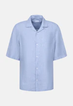 Regular Resort Hemd Uni in Mittelblau |  Seidensticker Onlineshop