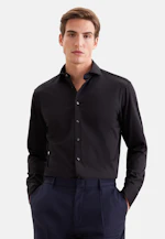 Regular Jersey shirt Uni in Schwarz |  Seidensticker Onlineshop