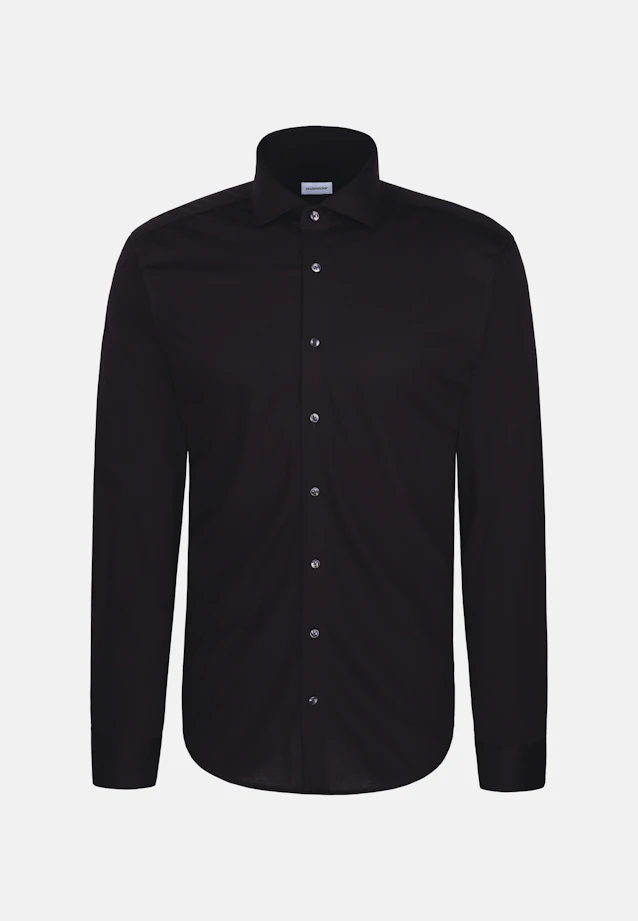 Regular Jersey shirt Uni in Schwarz |  Seidensticker Onlineshop