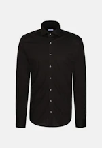 Regular Jersey shirt Uni in Schwarz |  Seidensticker Onlineshop