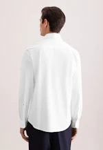 Regular Jersey shirt Uni in Weiß |  Seidensticker Onlineshop