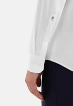 Regular Chemise en jersey Uni in Blanc |  Seidensticker Onlineshop