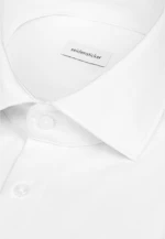 Regular Chemise en jersey Uni in Blanc |  Seidensticker Onlineshop