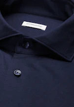 Regular Jersey shirt Uni in Dunkelblau |  Seidensticker Onlineshop
