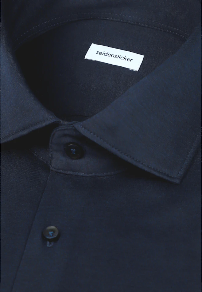 Regular Jersey shirt Uni in Dunkelblau | Seidensticker online shop