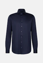 Regular Jersey shirt Uni in Dunkelblau |  Seidensticker Onlineshop
