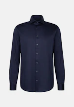 Regular Jersey shirt Uni in Dunkelblau |  Seidensticker Onlineshop