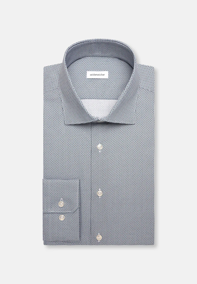 Slim Business Hemd Druck in Grün |  Seidensticker Onlineshop