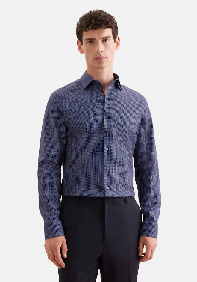 Slim Business Hemd Druck in Rot | Seidensticker Onlineshop