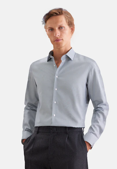 Shaped Business shirt Print in Grün |  Seidensticker Onlineshop