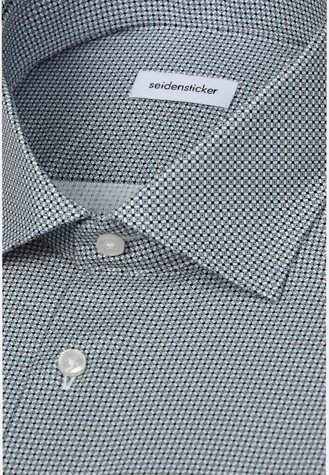 Shaped Business shirt Print in Grün | Seidensticker online shop
