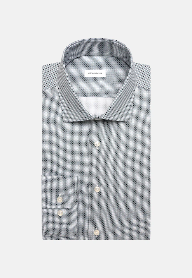 Shaped Business shirt Print in Grün | Seidensticker online shop