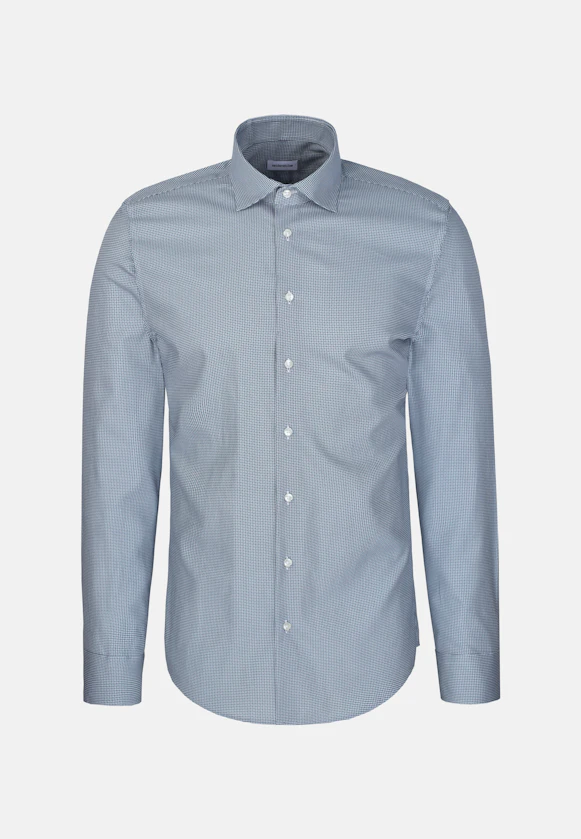 Shaped Business shirt Print in Grün |  Seidensticker Onlineshop