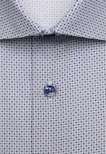 Shaped Business shirt Print in Mittelblau |  Seidensticker Onlineshop