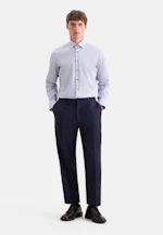 Shaped Business shirt Print in Mittelblau |  Seidensticker Onlineshop