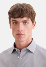 Shaped Business Hemd Druck in Braun |  Seidensticker Onlineshop
