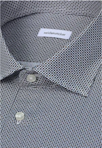 Shaped Business Hemd Druck in Braun |  Seidensticker Onlineshop