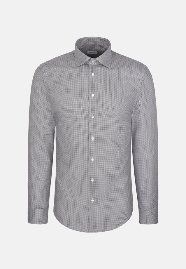 Shaped Business shirt Print in Braun |  Seidensticker Onlineshop