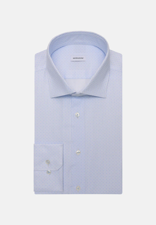 Shaped Business shirt Print in Hellblau | Seidensticker online shop