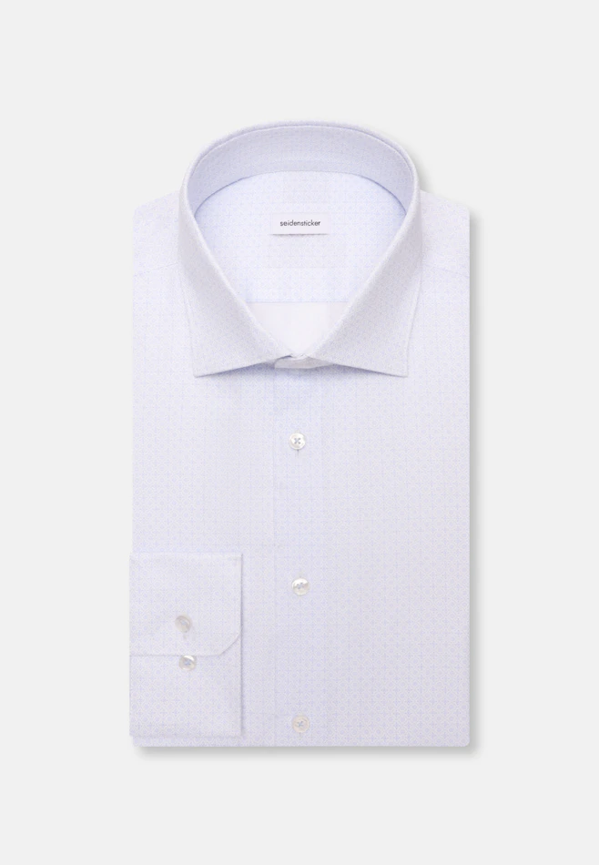 Shaped Chemise d'affaires Imprimé dans Bleu Clair | Boutique en ligne Seidensticker