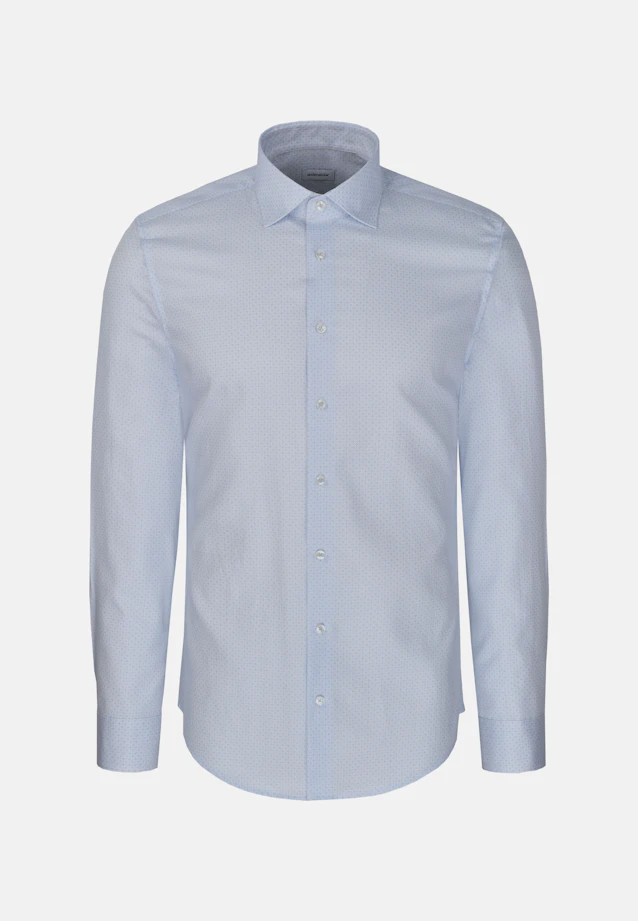 Shaped Business shirt Print in Hellblau |  Seidensticker Onlineshop