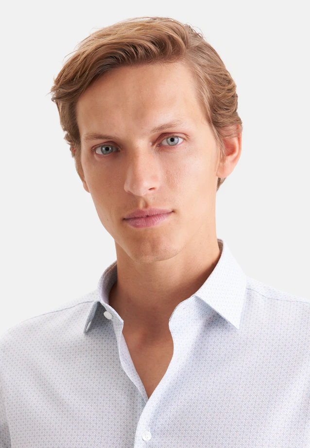 Shaped Business shirt Print in Grün |  Seidensticker Onlineshop