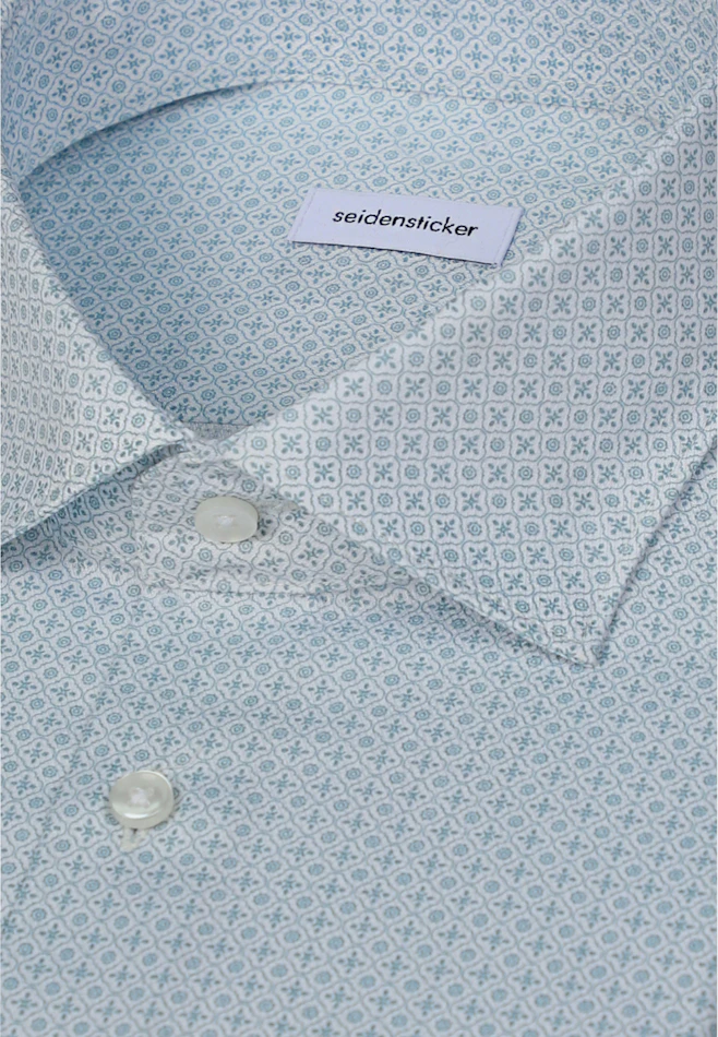 Shaped Business shirt Print in Grün | Seidensticker online shop