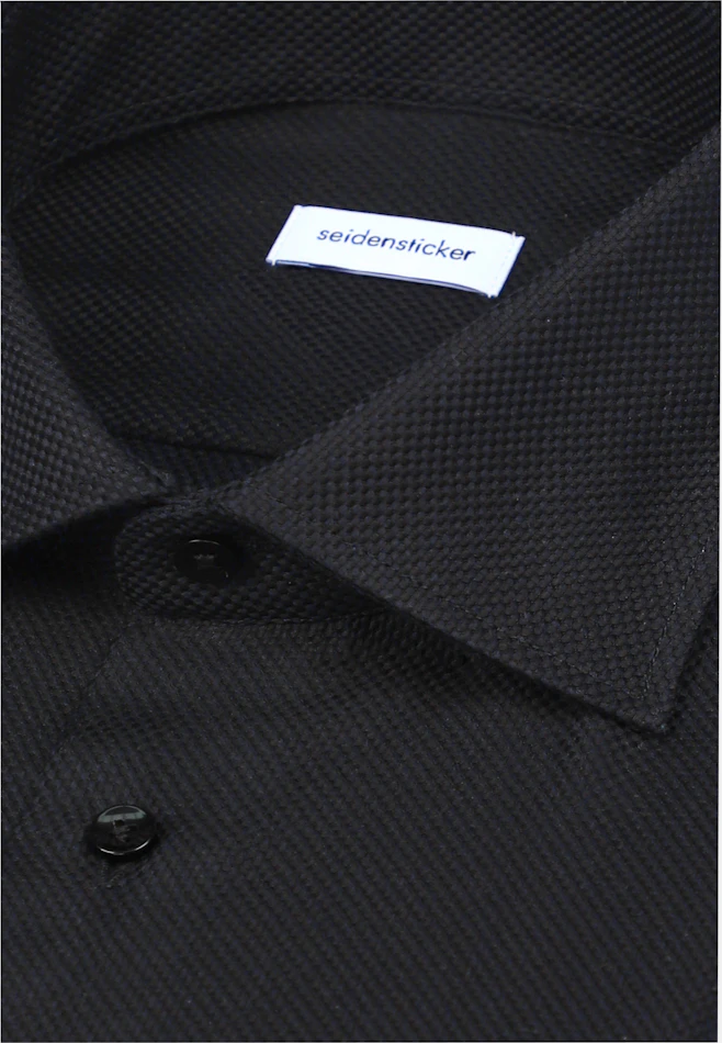 Shaped Chemise d'affaires Structure dans Noir | Boutique en ligne Seidensticker