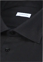 Shaped Business Hemd Struktur in Schwarz |  Seidensticker Onlineshop