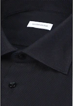 Shaped Business shirt Structure in Schwarz |  Seidensticker Onlineshop