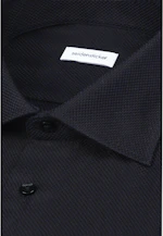 Shaped Business shirt Structure in Schwarz |  Seidensticker Onlineshop