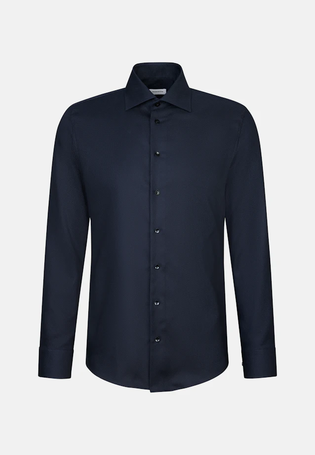 Shaped Business shirt Structure in Schwarz |  Seidensticker Onlineshop