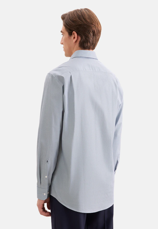 Regular Business shirt Print in Grün | Seidensticker online shop