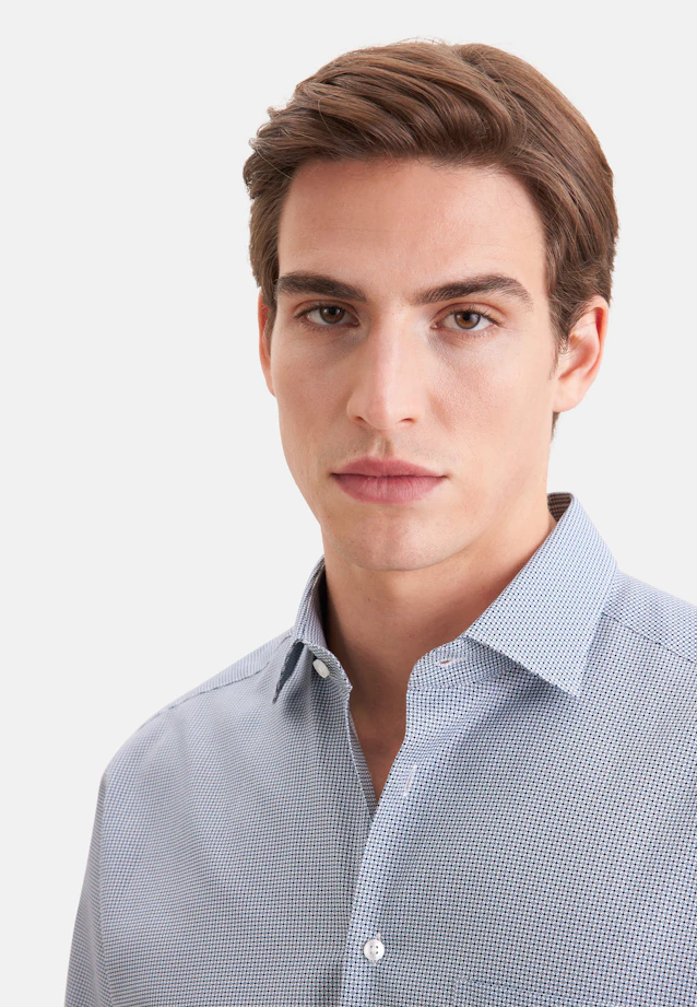 Regular Business shirt Print in Grün |  Seidensticker Onlineshop