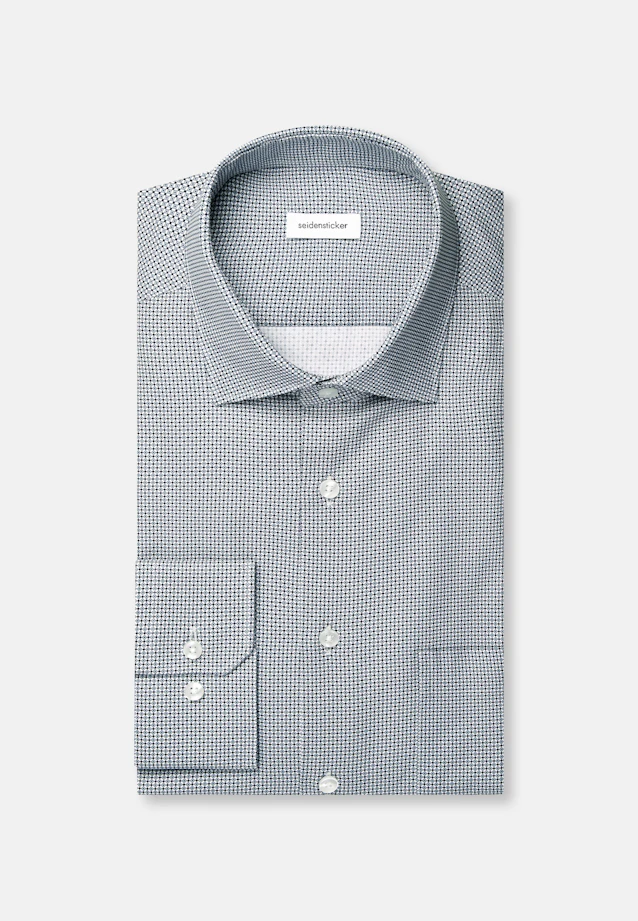 Regular Business shirt Print in Grün |  Seidensticker Onlineshop